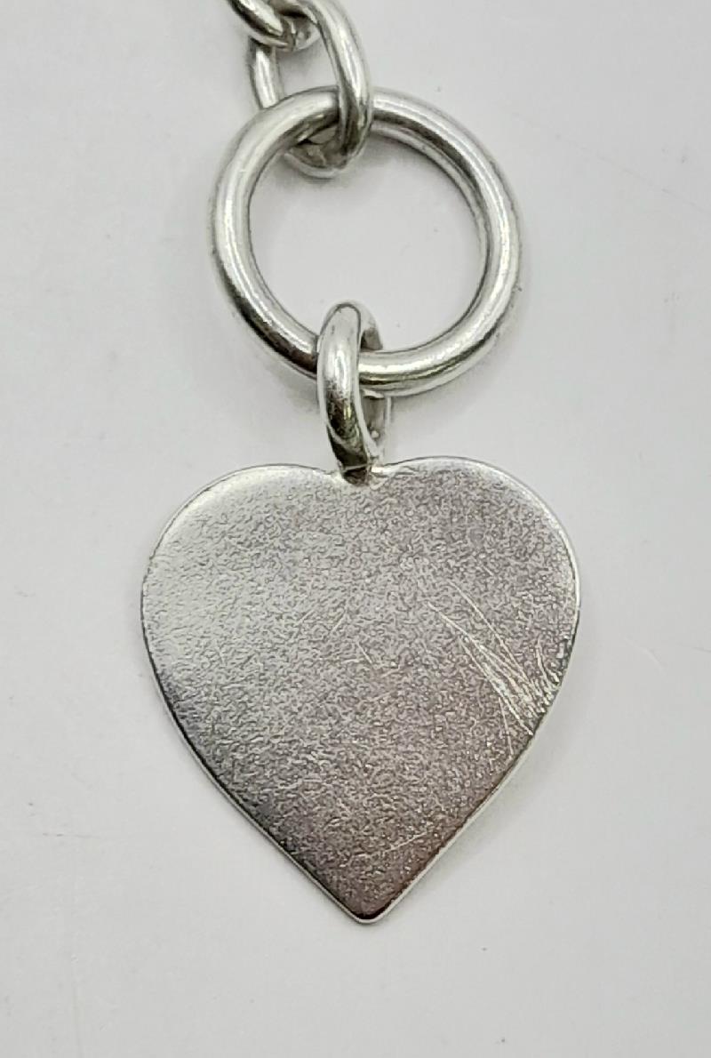 925 silver heart chain weighing 29.7g, featuring a delicate heart design, perfect for elegant jewelry or accessories.