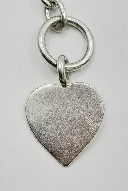 925 silver heart chain weighing 29.7g, featuring a delicate heart design, perfect for elegant jewelry or accessories.