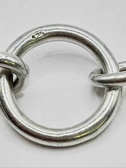925 silver heart chain weighing 29.7g, featuring a delicate heart design, unbranded jewelry chain for versatile wear