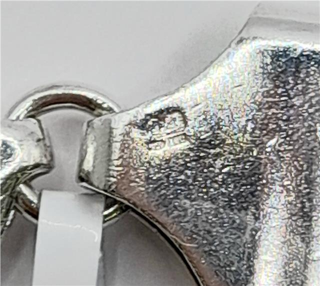 925 silver ID curb bracelet, 22cm length, unbranded men's jewelry featuring a sleek silver chain design.