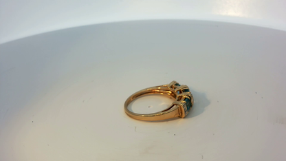 9ct gold ring in size L1/2, unbranded, featuring a smooth polished band with a classic design.