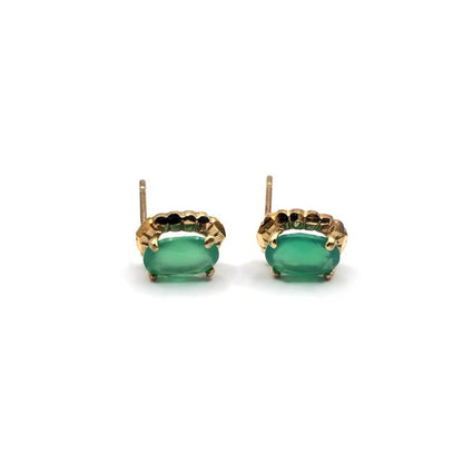 9ct stud earrings with a classic design, featuring a simple ring style, unbranded and crafted with 9-carat gold.