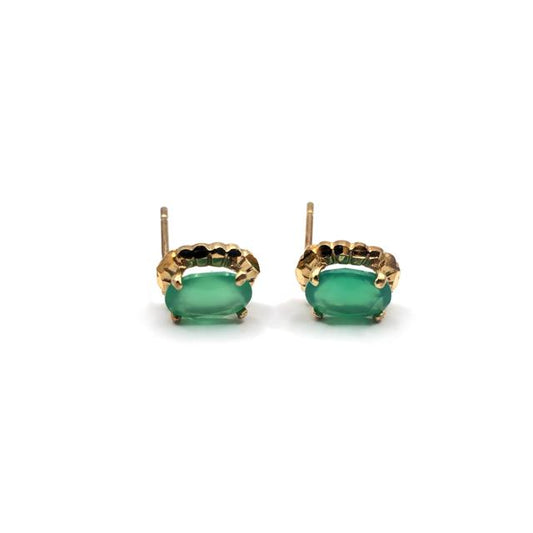 9ct stud earrings with a classic design, featuring a simple ring style, unbranded and crafted with 9-carat gold.