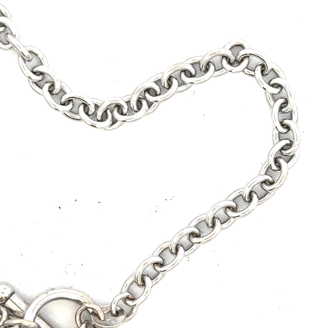 9ct white gold diamond bracelet with sparkling diamonds, featuring a sleek design and delicate craftsmanship.