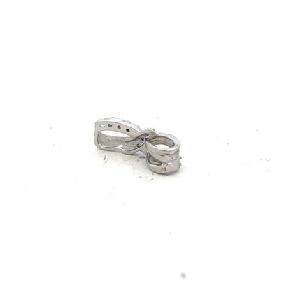 9ct white gold diamond pendant, elegant jewelry piece with sparkling diamonds, weighs 2.2g, unbranded, displayed on a neutral background.