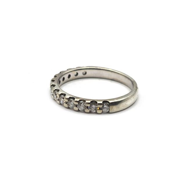 9ct white gold diamond ring showcasing sparkling diamonds and elegant design, perfect for special occasions.