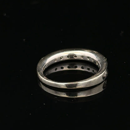 9ct white gold diamond ring in size J, featuring a sparkling central diamond and elegant design.