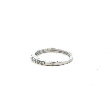 9ct white gold diamond ring in size J1/2, featuring a sparkling diamond setting, unbranded jewelry.