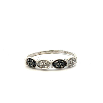 9ct white gold diamond ring size K1/2 with sparkling diamonds, unbranded jewelry, showcasing elegant design and fine craftsmanship.