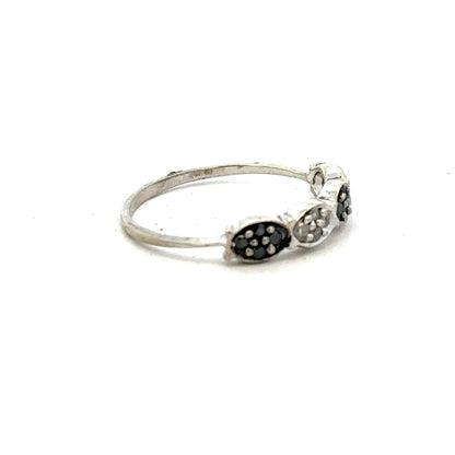 9ct white gold diamond ring size K1/2, featuring sparkling diamonds and a sleek, elegant design.
