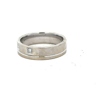 9ct white gold diamond ring in size K1/2 with sparkling diamonds, unbranded fine jewelry, detailed close-up of the ring design.