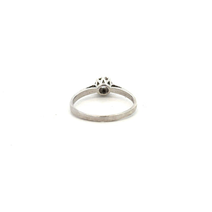 9ct white gold diamond ring in size N with sparkling diamonds, unbranded jewelry showcasing elegant craftsmanship.