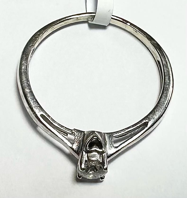 9ct white gold diamond ring in size Q1/2 with sparkling diamonds, elegant jewelry piece.
