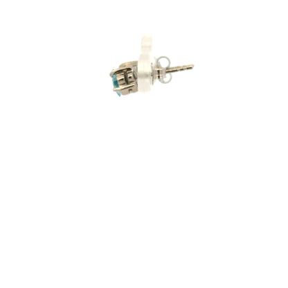 9ct white gold earrings weighing 1.3g, featuring a simple elegant design, unbranded jewelry for women or girls.