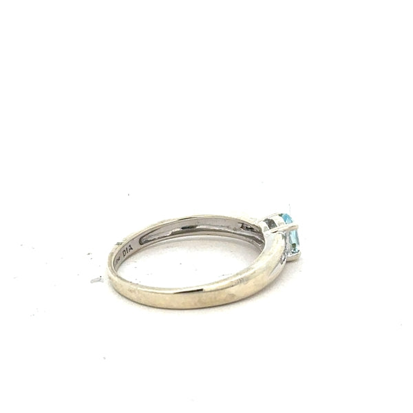 9ct white gold ring in size L with a simple, elegant band, unbranded jewelry piece suited for everyday wear.