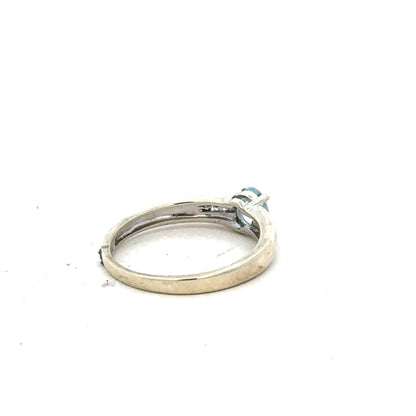 9ct white gold ring in size L, featuring a simple, elegant band, unbranded jewelry accessory.