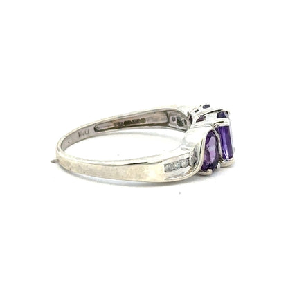9ct white gold ring size O1/2 with a smooth, polished band, unbranded jewelry, showcasing elegant craftsmanship.