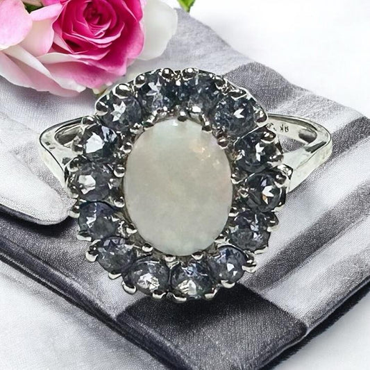 9ct white gold ring size S with a smooth, polished band, unbranded jewelry showcasing elegant craftsmanship.