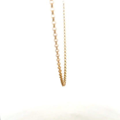 9ct yellow gold belcher chain, unbranded, with a polished finish, weighing 5.2g, displayed against a neutral background.
