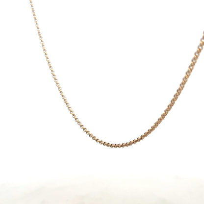 9ct yellow gold belcher chain weighing 5.3g, unbranded, with classic linked design visible in the image.