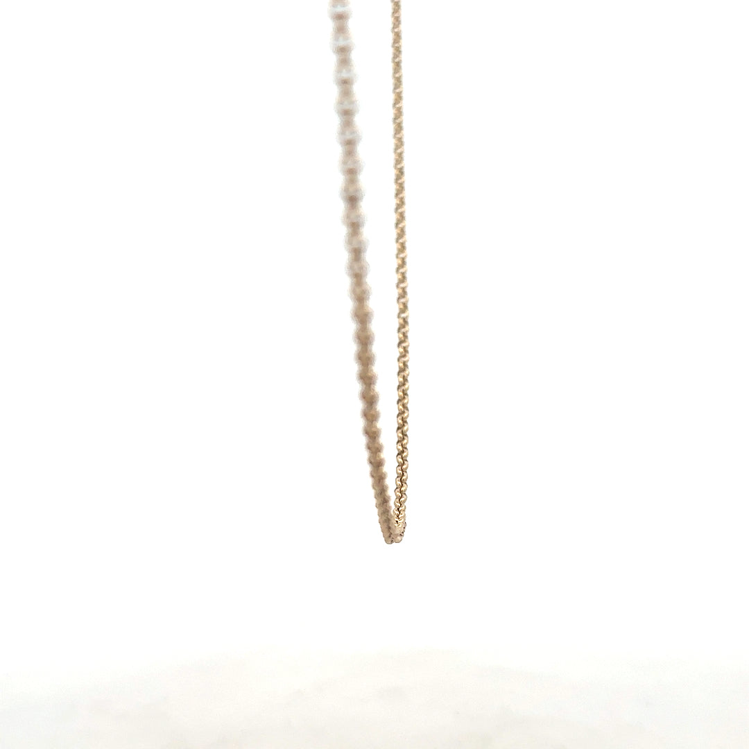 9ct yellow gold belcher chain weighing 5.3g, unbranded, with a classic linked design and polished finish.