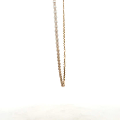 9ct yellow gold belcher chain weighing 5.3g, unbranded, with a classic linked design and polished finish.