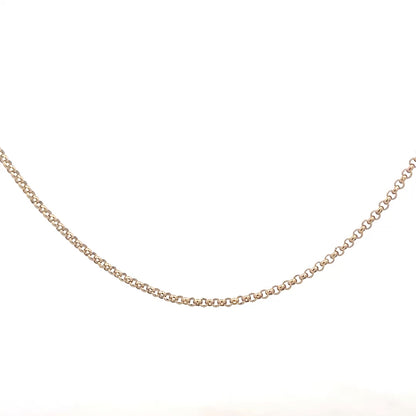 9ct yellow gold belcher chain with a 5.3g weight, featuring classic linked design, unbranded jewelry chain for everyday wear