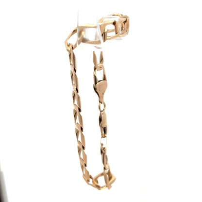 9ct yellow gold bracelet weighing 13.3g, unbranded jewelry accessory with detailed gold craftsmanship and elegant design.