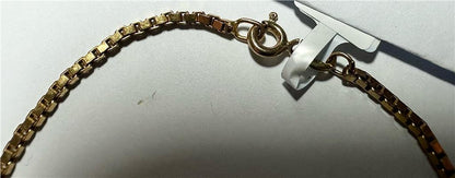 9ct yellow gold bracelet weighing 3.7g, unbranded, with a sleek and elegant design, visible chain links, and polished finish.