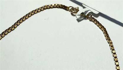 9ct yellow gold bracelet weighing 3.7g, featuring a sleek chain design, unbranded jewelry, shown on a white background.