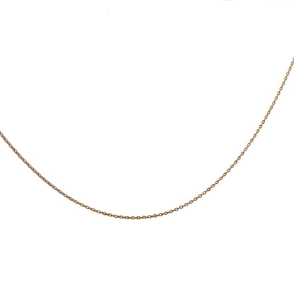 9ct yellow gold chain weighing 1.3g, unbranded jewelry chain with a simple, elegant design.