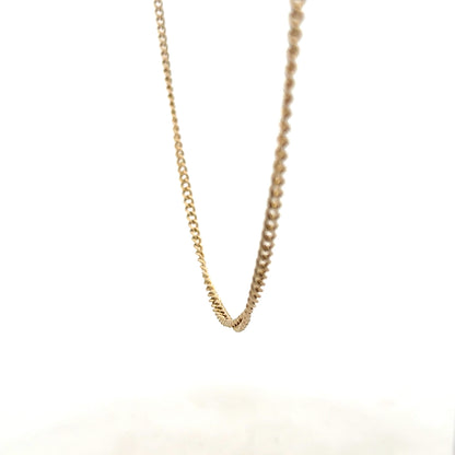 Unbranded 9ct yellow gold chain weighing 10.9g, featuring a classic link design on a plain background.