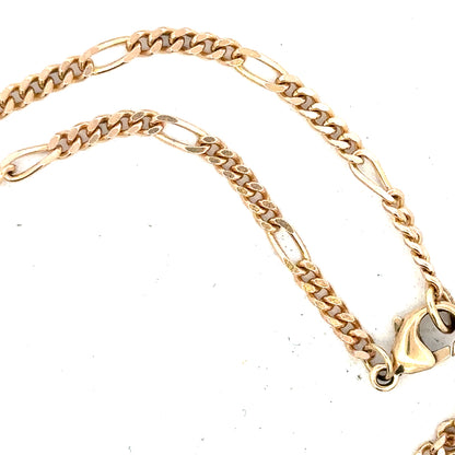 9ct yellow gold chain weighing 11.6g, unbranded, with a detailed link design, shown on a plain background.