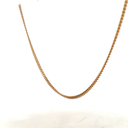 9ct yellow gold chain weighing 12.7g, unbranded jewelry accessory, displayed on a plain background.