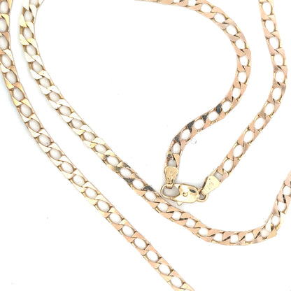 Unbranded 9ct yellow gold chain with a weight of 20.9g, shown with intricate links and polished finish.