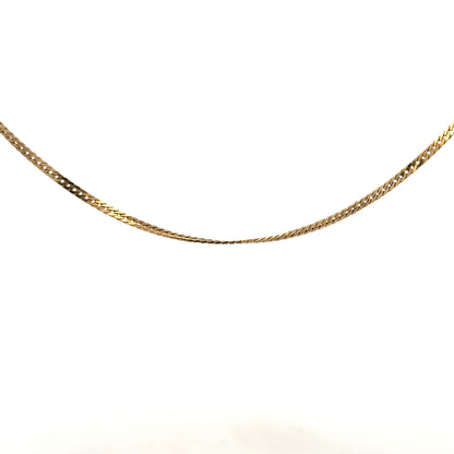 9ct yellow gold chain weighing 4.6g, unbranded jewelry chain with a smooth, classic link design.