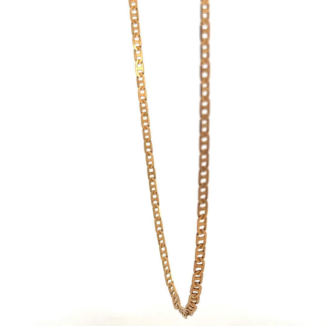9ct yellow gold chain weighing 6.6g, unbranded, with detailed links and a polished finish, shown in the product image.