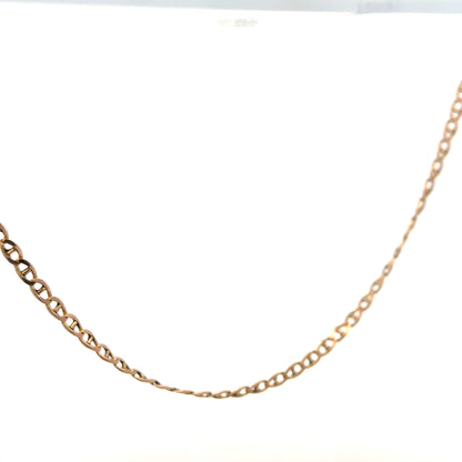 9ct yellow gold chain weighing 6.7g, unbranded jewelry chain with a sleek, polished finish, shown on a plain background.
