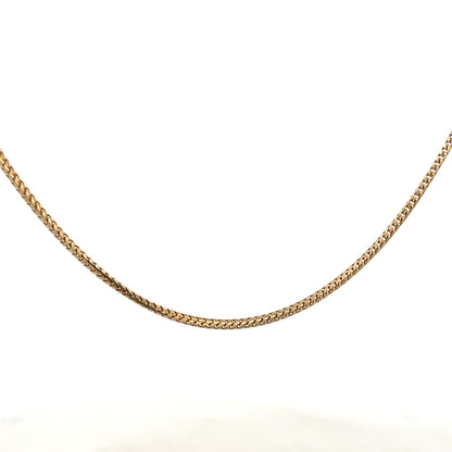 9ct yellow gold chain weighing 9.2g, unbranded jewelry chain with a classic link design, shown in the product image.