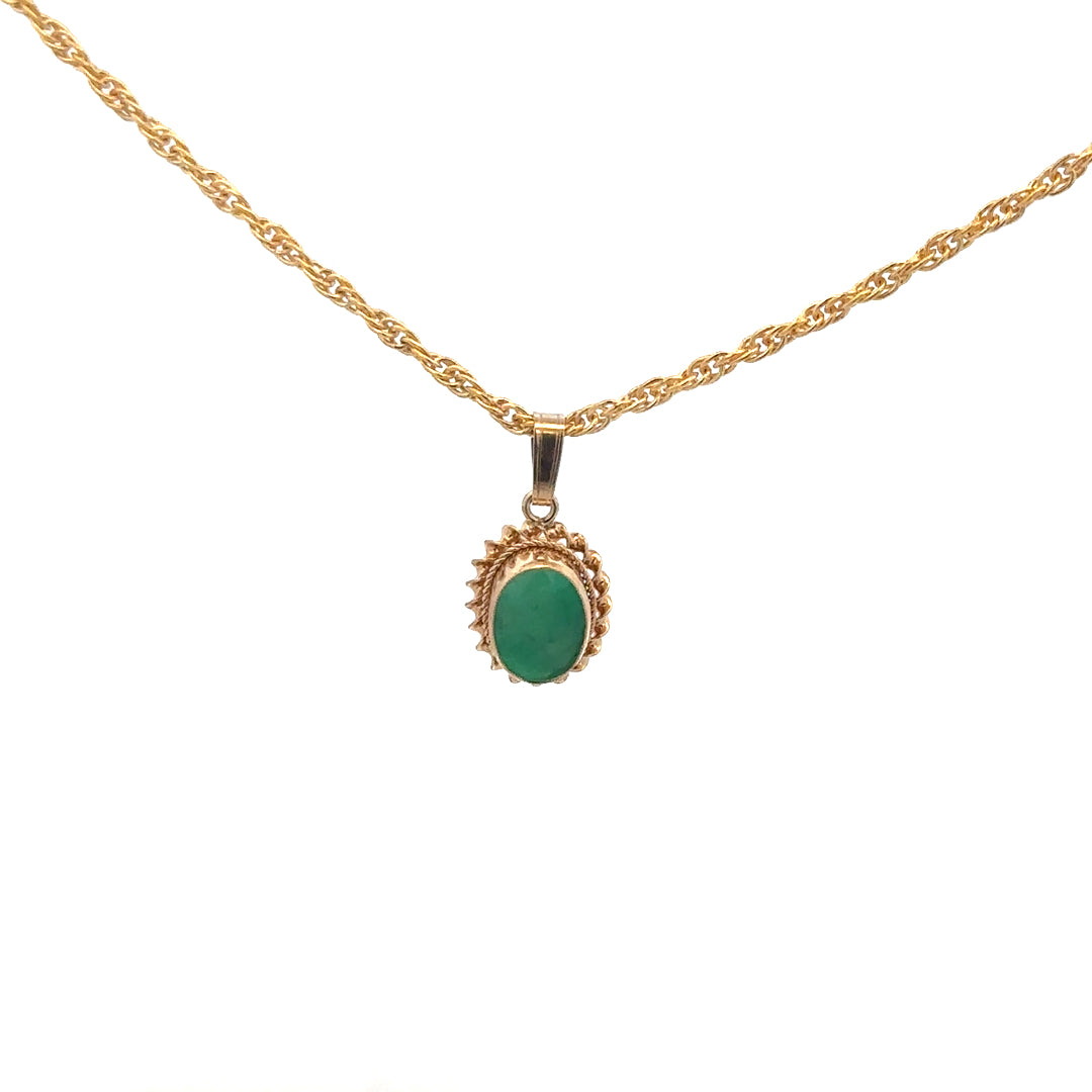 Unbranded 9ct yellow gold chain with pendant, weight 4.6g, featuring a simple gold pendant on a delicate gold necklace.