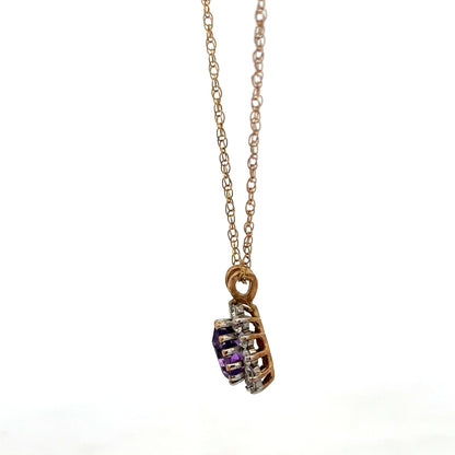 9ct yellow gold chain with pendant, unbranded, weighing 1.9g, featuring a simple elegant design visible in the image.