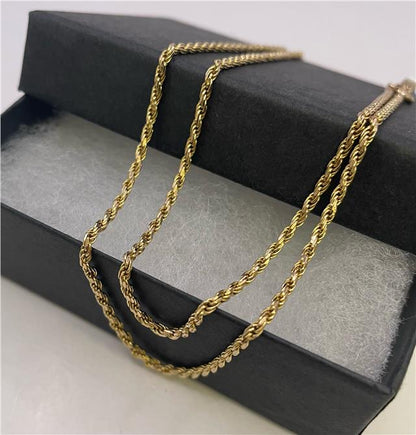 9ct yellow gold chain with a classic link design, crafted in unbranded jewelry for a timeless accessory.