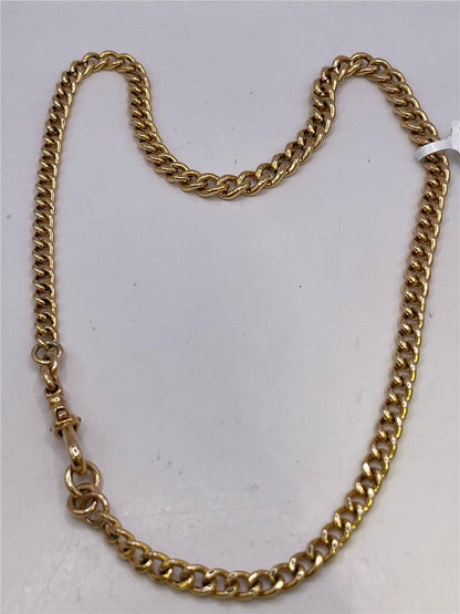 9ct yellow gold chain weighing 36.8g, unbranded jewelry chain, detailed close-up of the gold link design