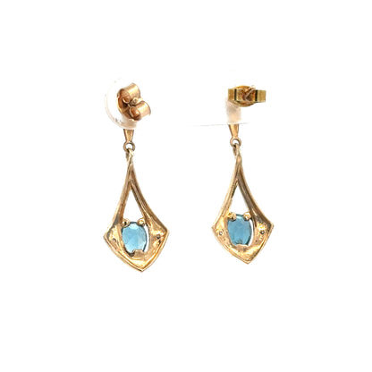 9ct yellow gold diamond earrings with subtle sparkle and elegant design, weighing 1.6g, unbranded jewelry for women