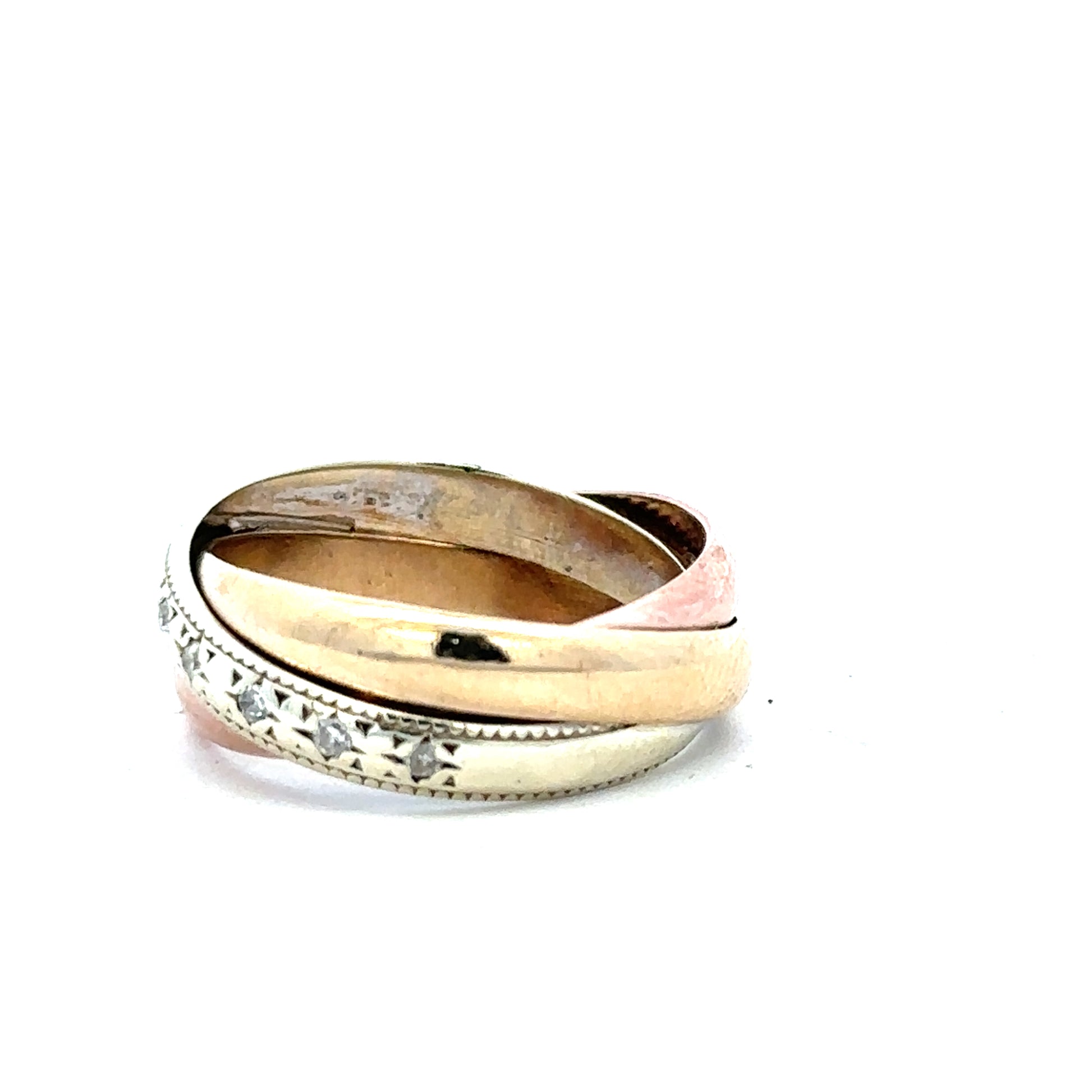 9ct yellow gold diamond ring in size K, featuring a sparkling diamond set in a classic band.