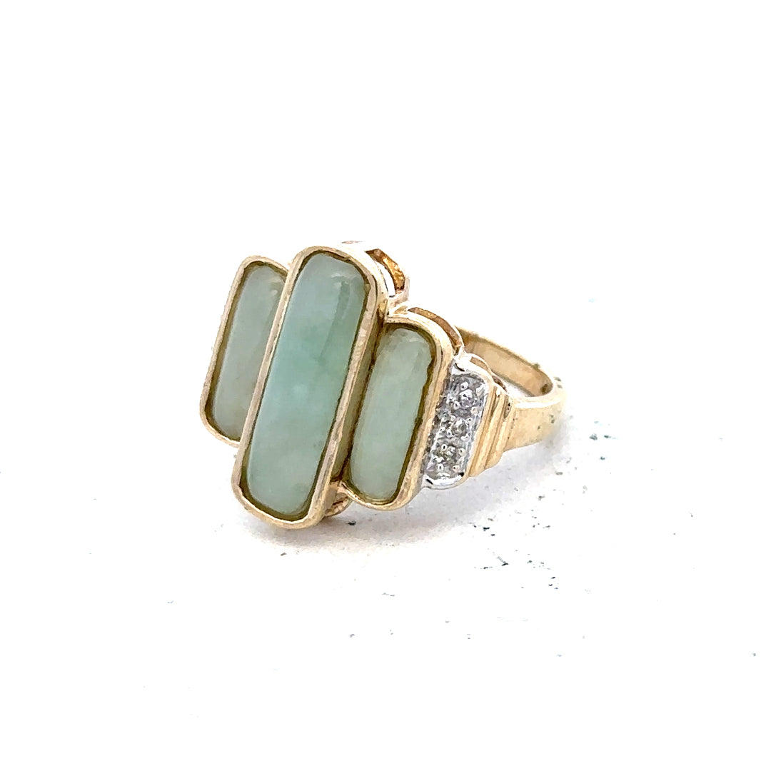 9ct yellow gold diamond ring in size K with sparkling diamonds, showcasing a classic and elegant jewelry design.