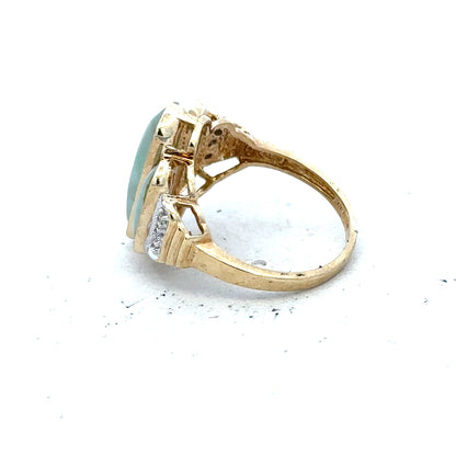 9ct yellow gold diamond ring size K with sparkling diamonds, unbranded jewelry piece showcasing elegant craftsmanship.