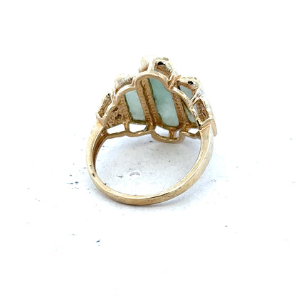 9ct yellow gold diamond ring in size K with sparkling diamonds, unbranded jewelry accessory.