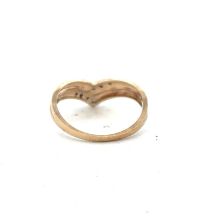 9ct yellow gold diamond ring in size L, featuring a sparkling diamond and classic design, unbranded jewelry.