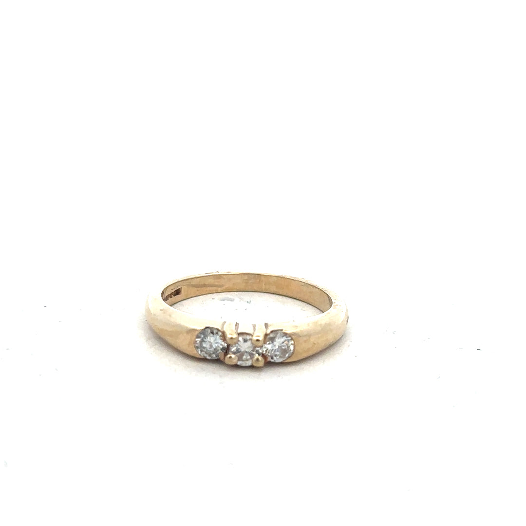 9ct yellow gold diamond ring in size M with sparkling diamonds, unbranded jewelry showcasing elegant craftsmanship.